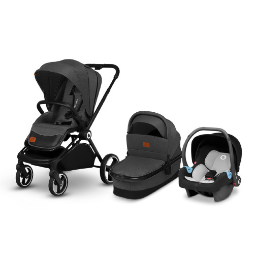 Коляска 3в1 Lionelo Mika Grey Graphite — 4021