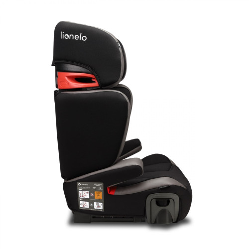 Автокрісло Lionelo Hugo Leather Grey ISOFIX — 3640