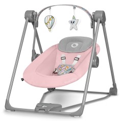 Крісло-гойдалка Lionelo Otto Pink Baby