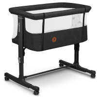 Дитяче ліжечко 3в1 Lionelo Aurora Grey Graphite