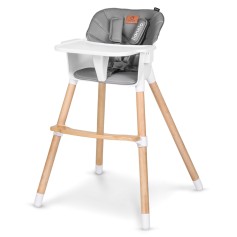 Стільчик для годування 2в1 Lionelo Koen Grey Stone