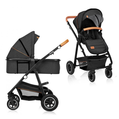 Коляска 2в1 Lionelo Amber Grey Graphite — 4066
