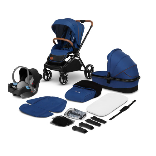 Коляска 3в1 Lionelo Mika Blue Navy