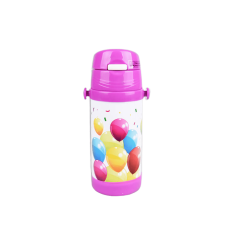 Дитячий термос з силіконовою трубочкою Maestro 0,35л (MR-1640-35-Purple)
