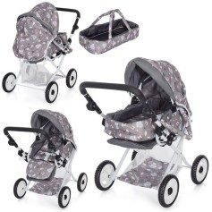 Коляска для куклы 65826 Grey