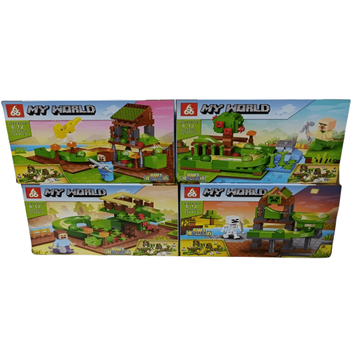 Дитячий конструктор My World Minecraft, 4 види (66070)