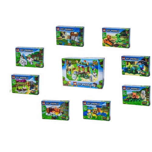 Дитячий конструктор My World Minecraft Альтанка біля моря, 9 видів (MG 691)