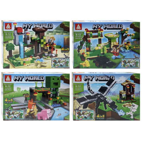 Дитячий конструктор My World Напад дракона, 4 види (66068)