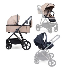 Коляска трансформер 3 в 1 Ninos Amor Soft Beige (NAM3V12026BE)