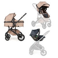 Коляска 3в1 з автокріслом Ninos Ave Dark Beige (NAV3V12026DB)