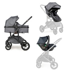 Коляска 3в1 з автокріслом Ninos Ave Grey (NAV3V12026GR)