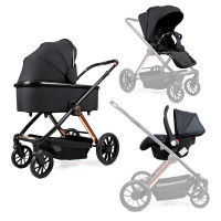 Коляска 3в1 с автокреслом Ninos Estrella Black Gold