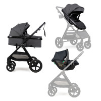 Коляска трансформер 3 в 1 Ninos Ventura Dark Grey