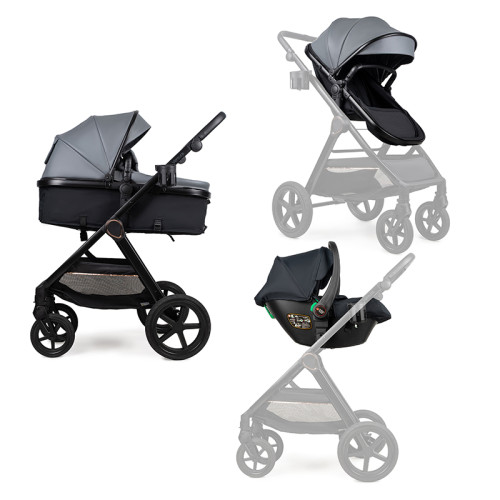 Коляска трансформер 3 в 1 Ninos Ventura Eco Grey