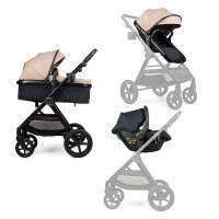 Коляска трансформер 3 в 1 Ninos Ventura Dark Eco Beige