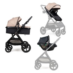 Коляска трансформер 3 в 1 Ninos Ventura Dark Eco Beige