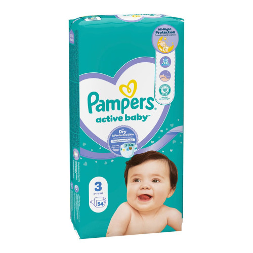 Подгузники Pampers Active Baby 3 (6-10кг) 54 шт — 18583