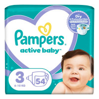 Подгузники Pampers Active Baby 3 (6-10кг) 54 шт