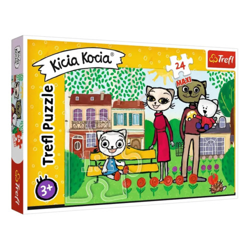 Пазли Trefl Веселощі котика 24 елементів (14316) 
