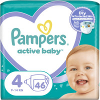 Подгузники Pampers Active Baby 4 (9-14кг) 46шт