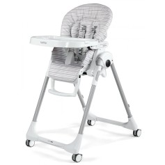 Стульчик для кормления Peg Perego Prima Pappa Follow Me Linear Grey