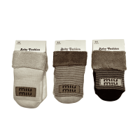 Теплые детские носки Baby Fashion на махре, с надписью, 3 цвета (PH-1241)