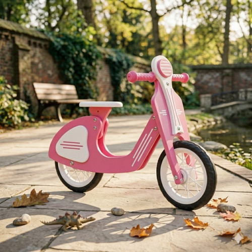 Велобег Pilsan деревянный 02-002-pink — 26931