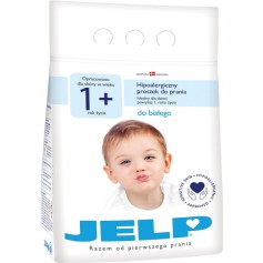 Детский гипоаллергенный стиральный порошок JELP 1+ для белого 2.24 кг (90013)
