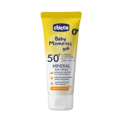 Солнцезащитный крем Chicco Baby Moments Sun SPF 50+, минеральный 75 мл (11259.00)