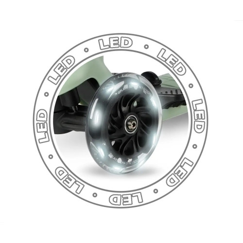 Самокат триколісний дитячий 5 в 1 Qplay Sema Pro Green — 13608 Самокат триколісний дитячий 5 в 1 Qplay Sema Pro Green — 13608