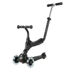 Самокат триколісний дитячий 5 в 1 Qplay Sema Pro Black
