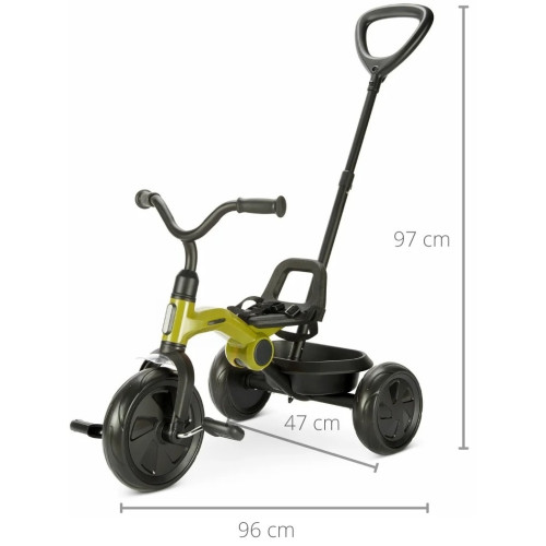Дитячий триколісний велосипед Qplay ANT PLUS Green із батьківською ручкою — 13609 Дитячий триколісний велосипед Qplay ANT PLUS Green із батьківською ручкою — 13609