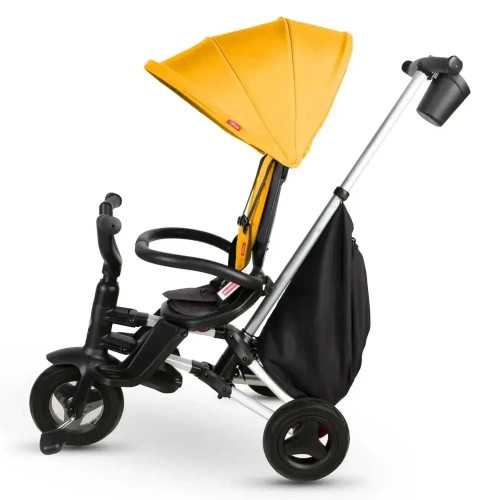 Триколісний складний велосипед дитячий Qplay Nova Plus Rubber Desert Yellow — 13641