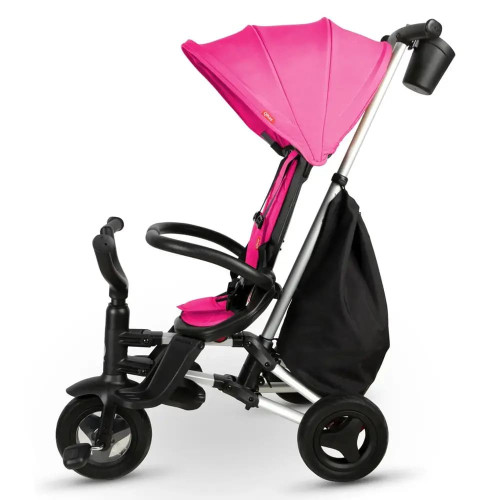 Триколісний складний велосипед дитячий Qplay Nova Plus Rubber Floral Pink — 13642 Триколісний складний велосипед дитячий Qplay Nova Plus Rubber Floral Pink — 13642