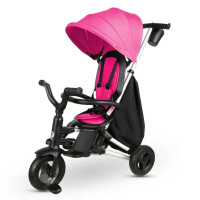 Триколісний складний велосипед дитячий Qplay Nova Plus Rubber Floral Pink