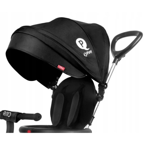 Триколісний складний велосипед дитячий Qplay Rito Rubber Black — 13629 Триколісний складний велосипед дитячий Qplay Rito Rubber Black — 13629