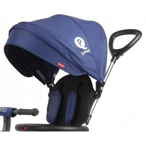 Триколісний складний велосипед дитячий Qplay Rito Rubber Blue — 13630 Триколісний складний велосипед дитячий Qplay Rito Rubber Blue — 13630