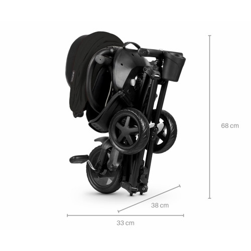 Триколісний складний велосипед Qplay Nova Niello Black — 13633