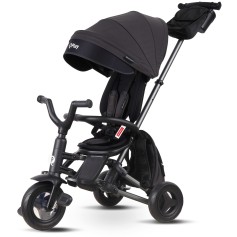 Трёхколёсный складной велосипед Qplay Nova Plus Rubber Exclusive Black