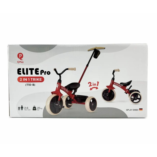 Велосипед триколісний дитячий Qplay Elite Pro Red — 13617
