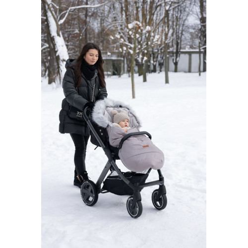 Зимний конверт в коляску Sensillo Orso Black mat 100x45 (sillo-8384) — 12568