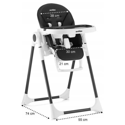 Дитячий стілець для годування Sesttino Silla black (SSblack) — 22831 Дитячий стілець для годування Sesttino Silla black (SSblack) — 22831