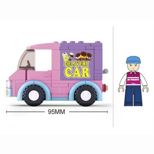 Дитячий конструктор Sluban Girls Dream Delivery Car 102 деталей (M38-B0520) — 23908