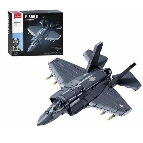 Дитячий конструктор Sluban "Винищувач F-35BS" 705 деталей (M38-B1361) — 23640