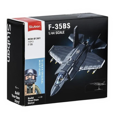 Дитячий конструктор Sluban "Винищувач F-35BS" 705 деталей (M38-B1361) — 23640
