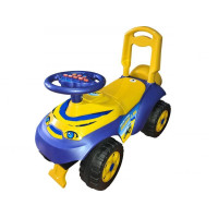 Музична каталка-толокар Doloni 0142/17UA жовто-блакитна