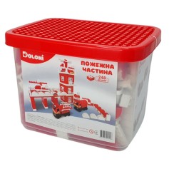 Конструктор Doloni Пожежна частина 248 деталей в боксі (013888/01)