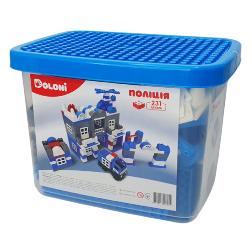 Конструктор Doloni Поліція 231 деталь в боксі (013888/02)