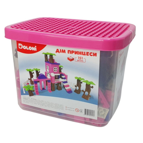 Конструктор Doloni Дім принцеси 151 деталь в боксі (013888/03)
