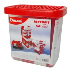 Конструктор Doloni Вертоліт 117 деталей в боксі (013888/08)